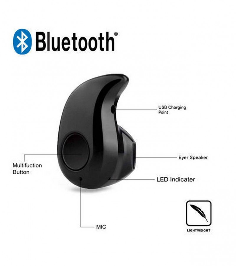 Original Mini Single Wireless Earbuds Invisible Ultra Small Bluetooth Handfree for all cell phones
