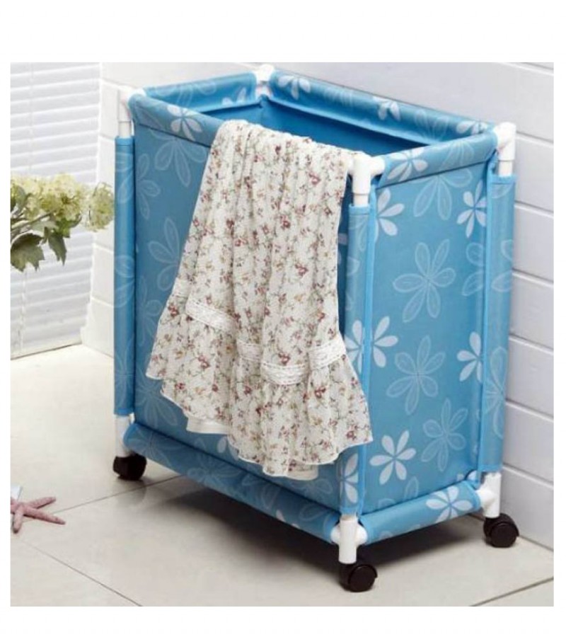 Oxford Fabric Clothes Laundry Basket with Wheels
