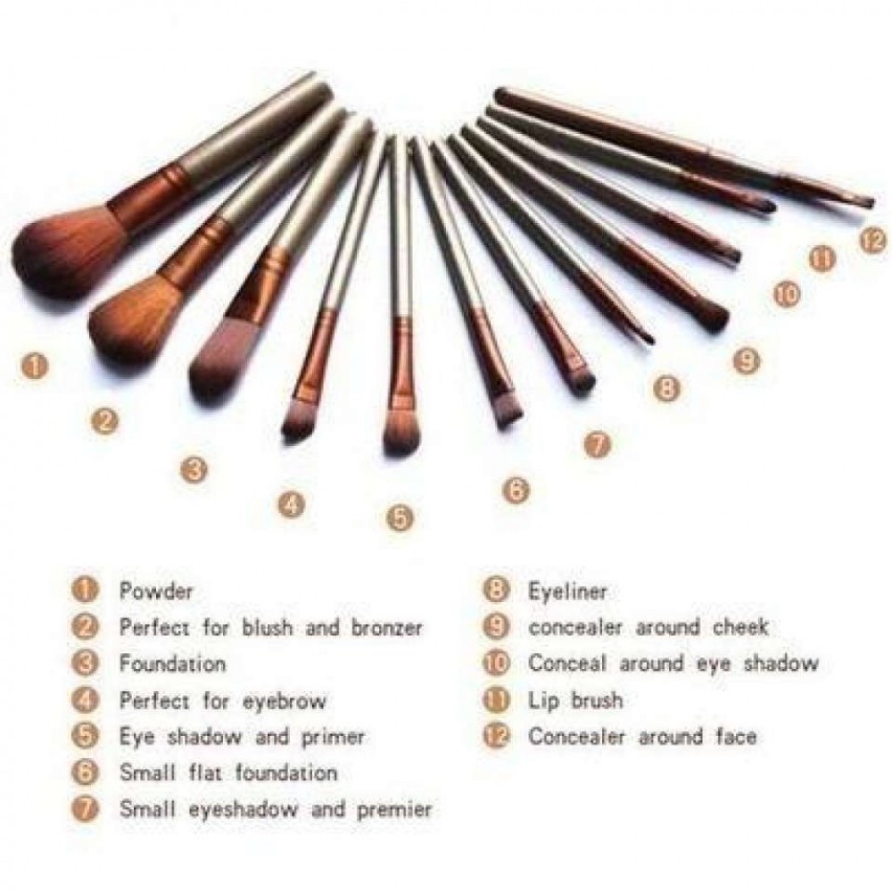 Pack Of 12 - Cosmetic Brushes