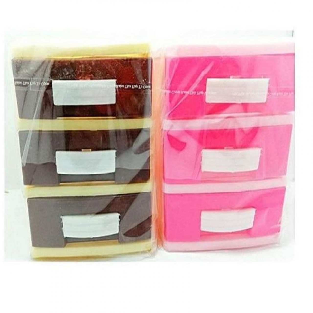 Portable Storage Drawers - Jewelry Box - Pack Of 2 - Multi color