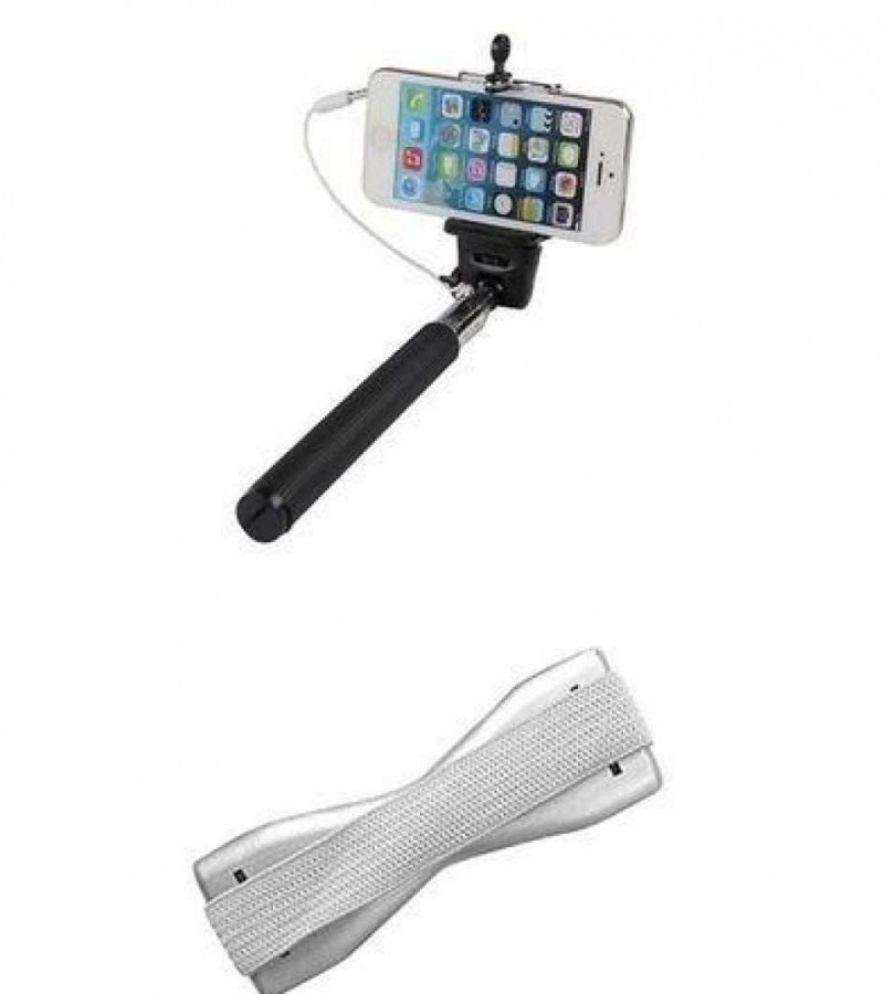 Pack Of 2 - Selfie Stick + Mobile Grip