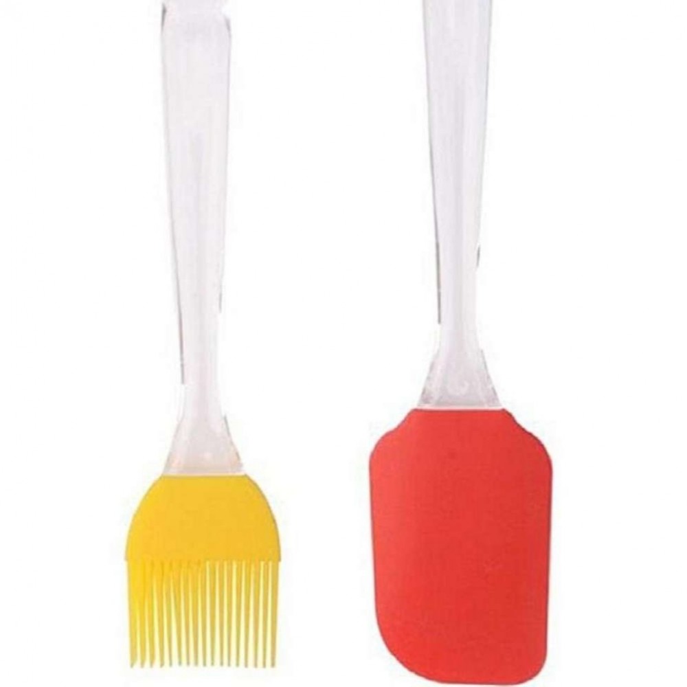 Pack Of 2 - Silicon Brush And Spatula