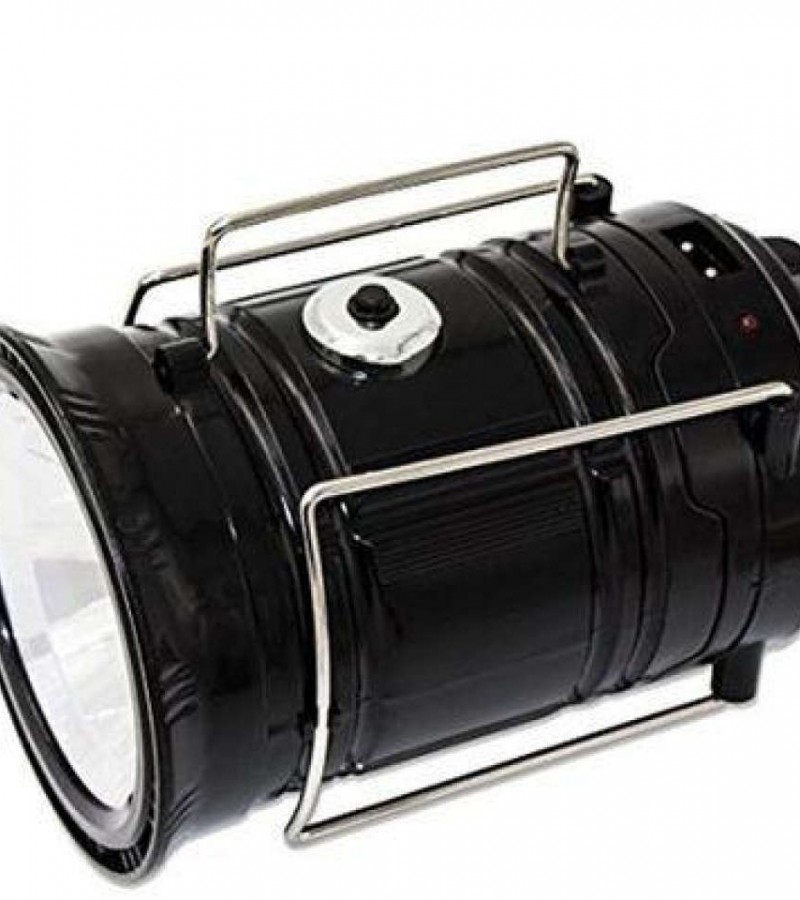 Pack Of 2- Solar Rechargeable Camping Lantern Light & Usb Mini Fan