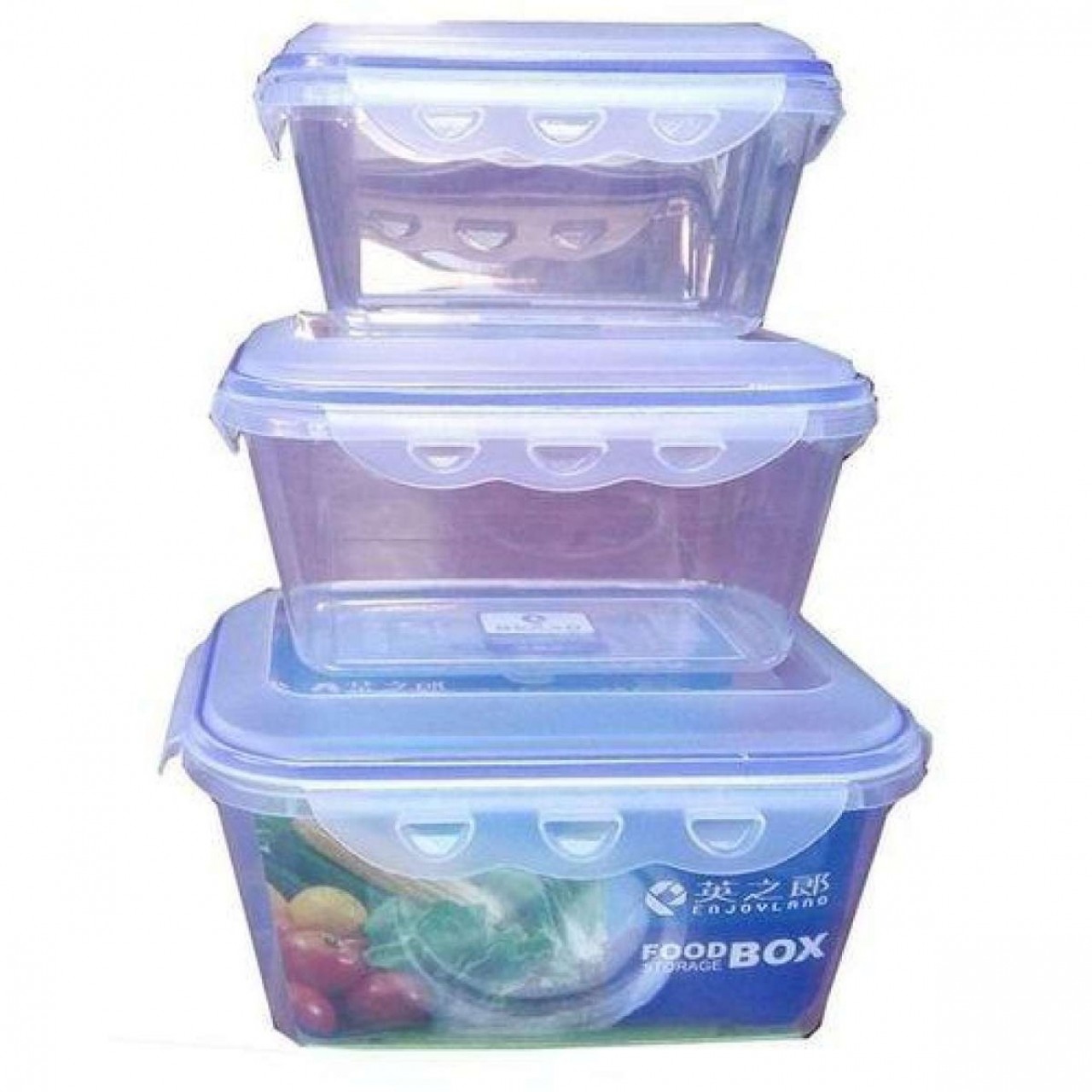 Freezer Boxes - Plastic - Pack of 3