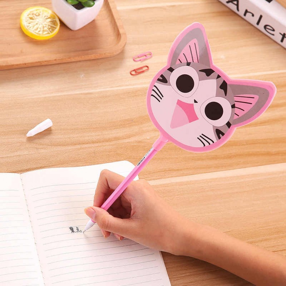 Pack of 4 Cute Cat Fan design Gel Pen