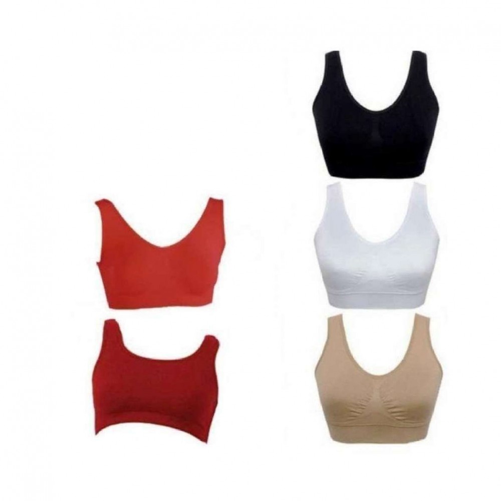 Pack of 5 - Cotton Air Bra For Women