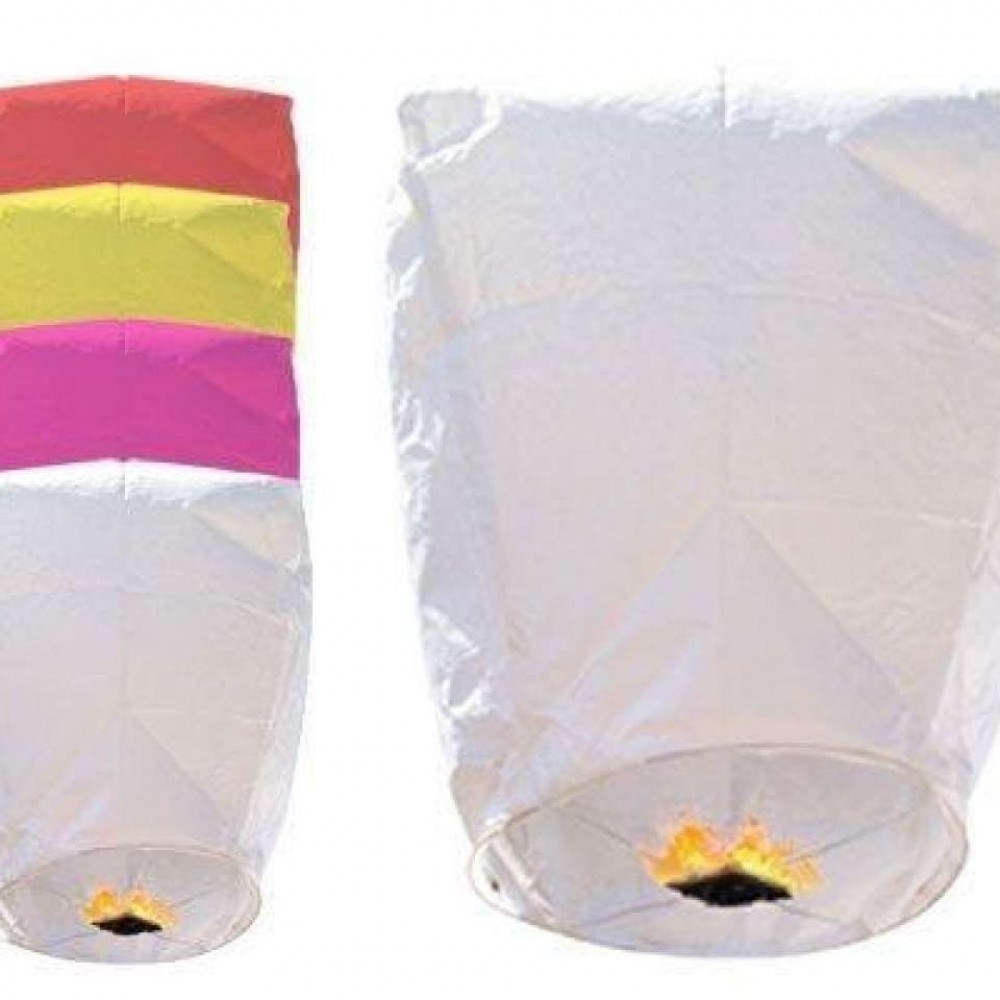 Pack of 5 - Sky Lantern - Multicolors