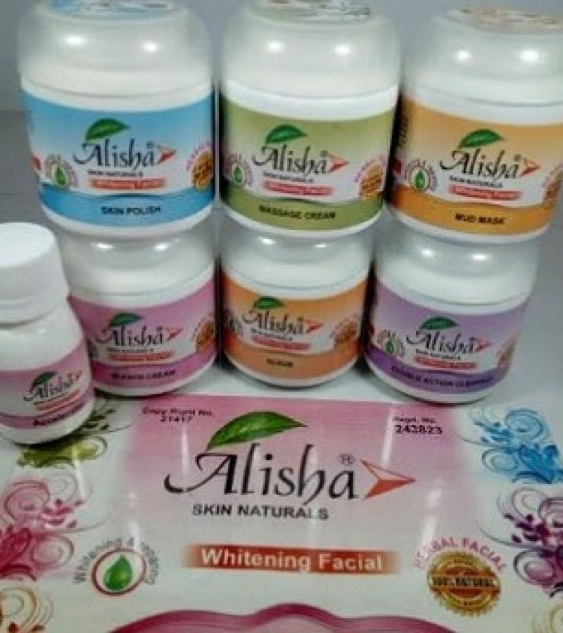 Pack of 6 Alisha Whitening facial kit For Beautiful Face
