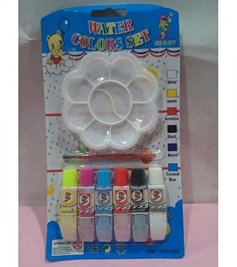 Pack Of 6 Pcs Water Colour Tube - Multicolour