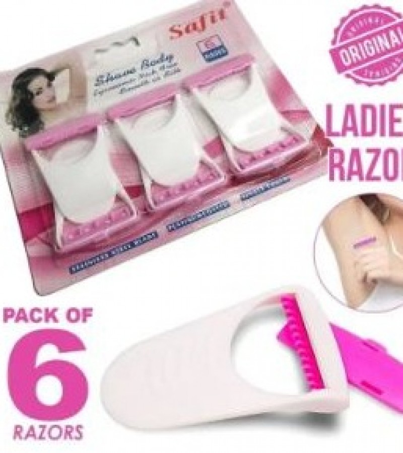 Pack of 6pcs Orignal Safit care women soft Razor, Disposable Razor, Shaving & Trimming Razor-6pcs
