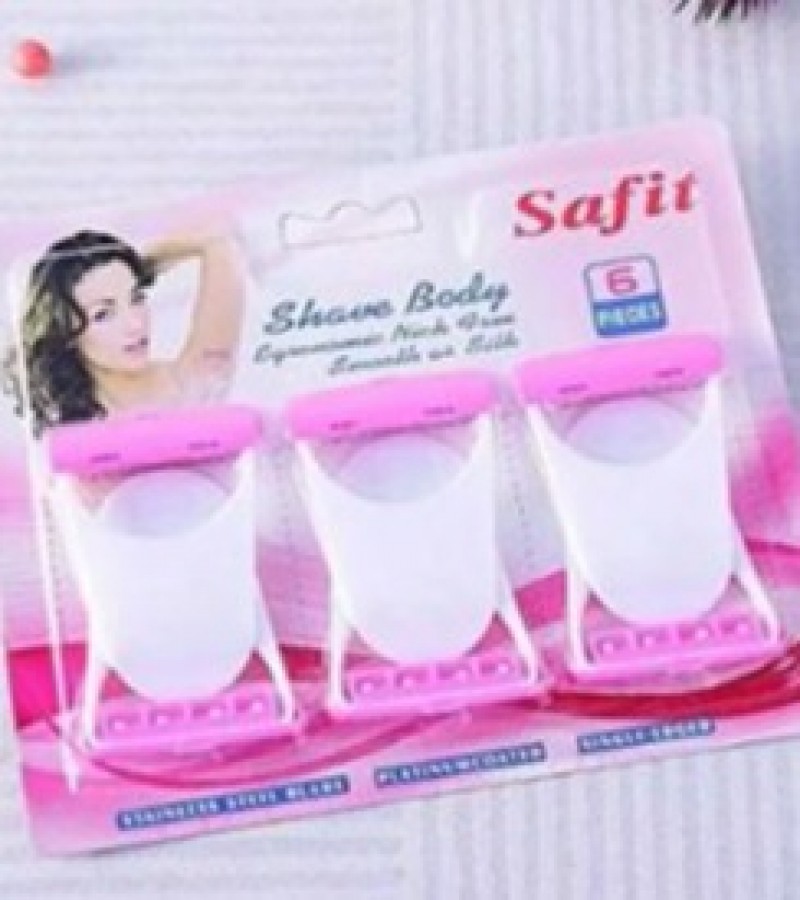 Pack of 6pcs Orignal Safit care women soft Razor, Disposable Razor, Shaving & Trimming Razor-6pcs