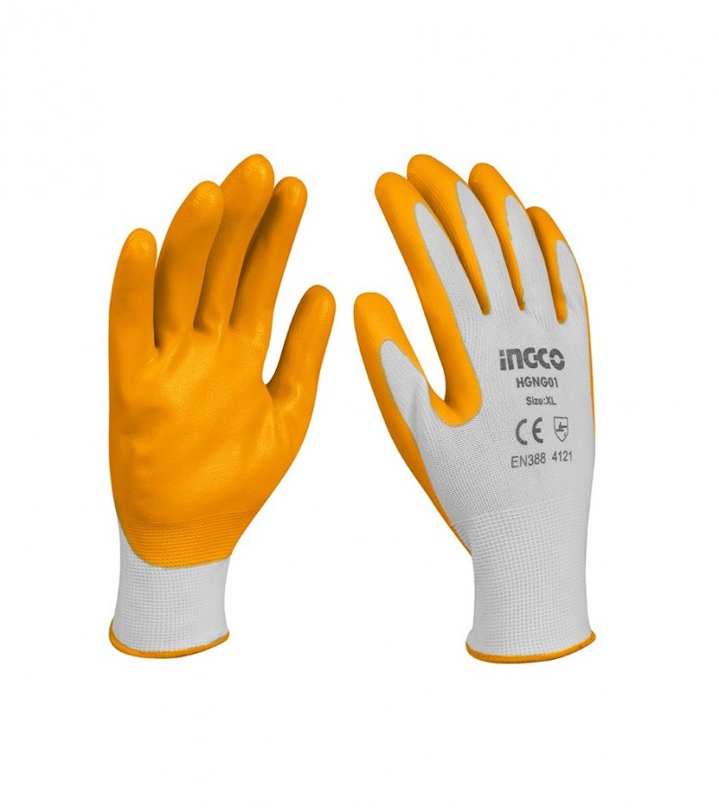Pair of Branded Gloves for Gardening and Mechanical Work