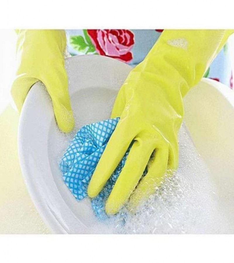 Pair Rubber Washing Gloves
