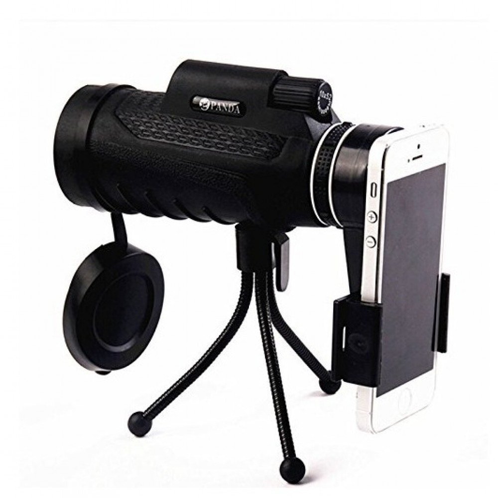 Panda 40x60 HD Dual Focus Optical Monocular Telescope With Tripod & Mobile Clip For Travel & Camping