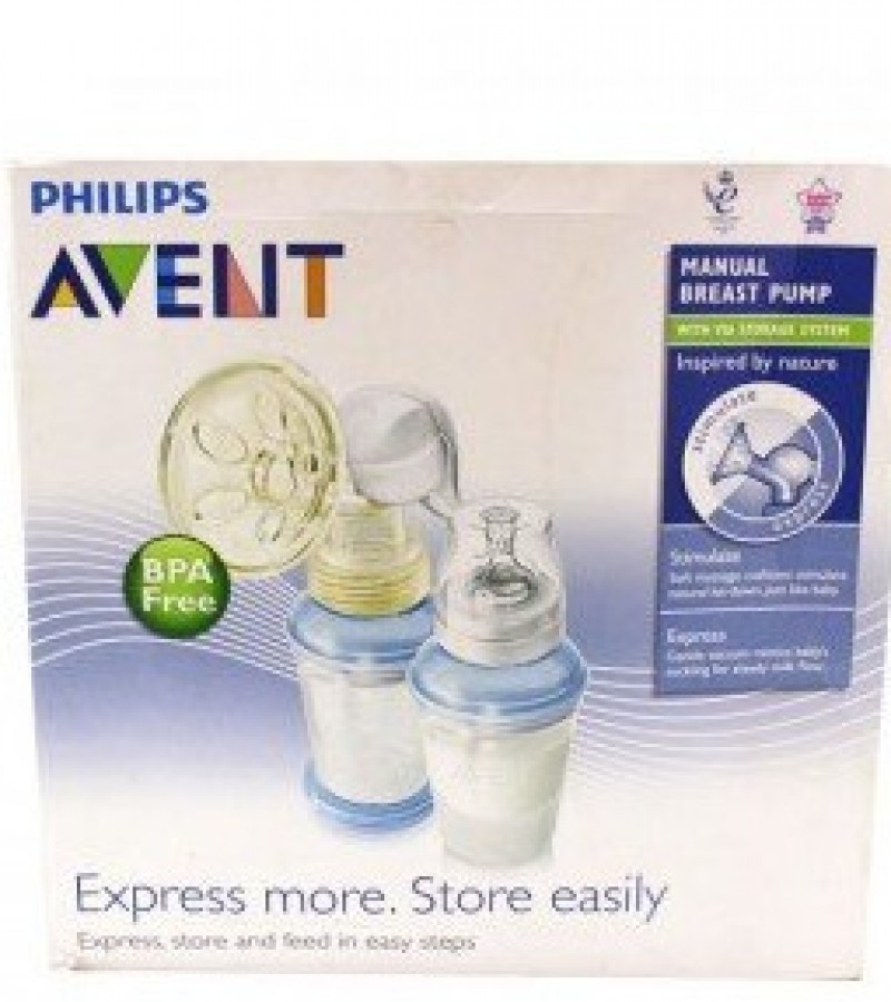 Philips Avent Manual Breast Pump With Bottle