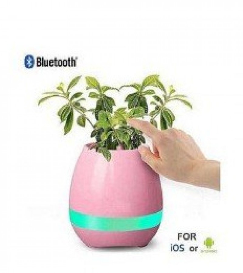 Piano Music Flower Pot With Bluetooth Speaker & LED Light