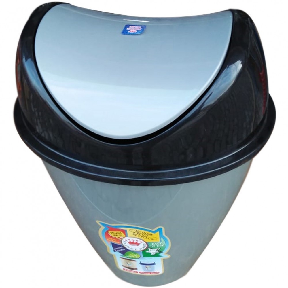 Plastic Garbage Dustbin With Swing Lid For Home & Office Use