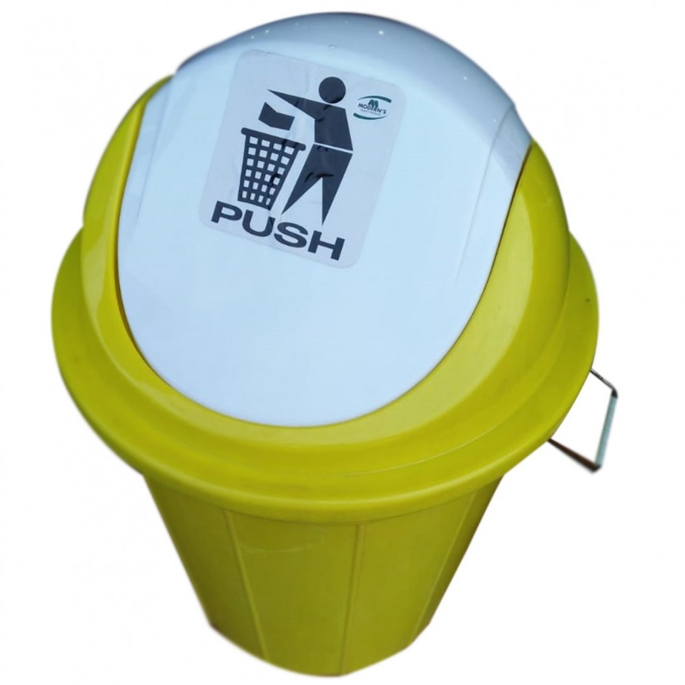 Plastic Garbage Rubbish Dustbin With Swing Lid