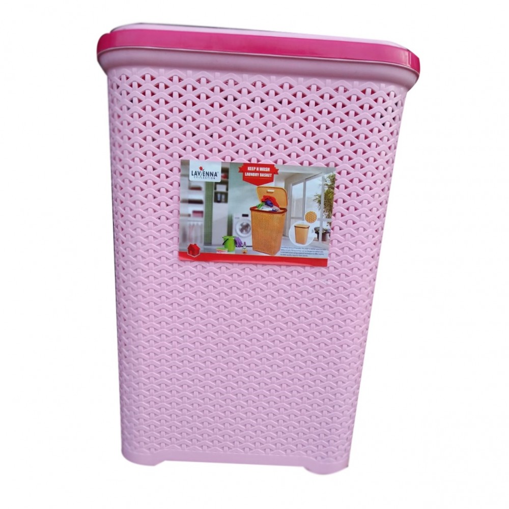 Plastic Laundry Basket With Lid