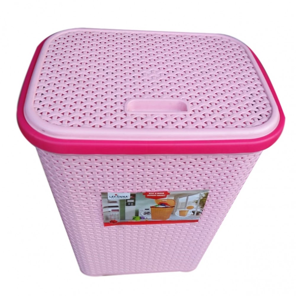 Plastic Laundry Basket With Lid