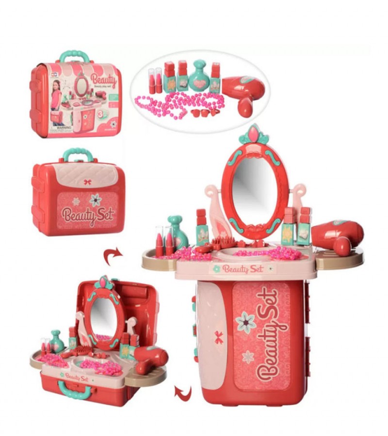 Portable Beauty Dressing Table Briefcase Play Set