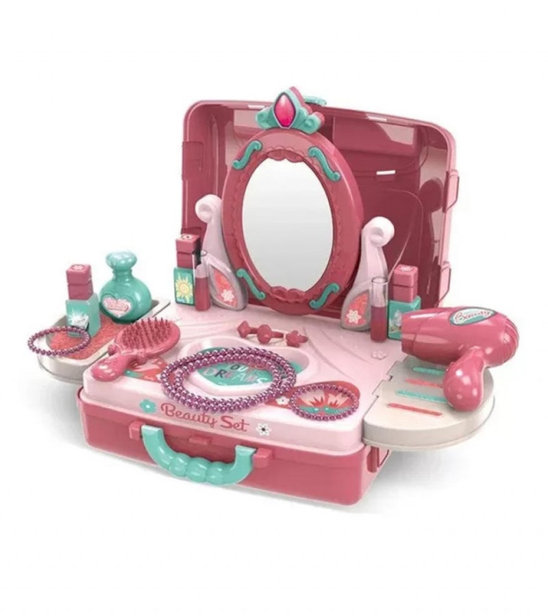 Portable Beauty Dressing Table Briefcase Play Set