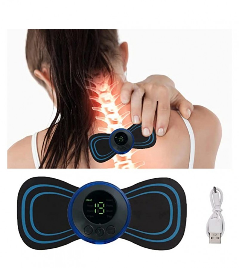 Portable Mini Electric Neck Massager EMS Massage Patch for Muscle Pain Relief