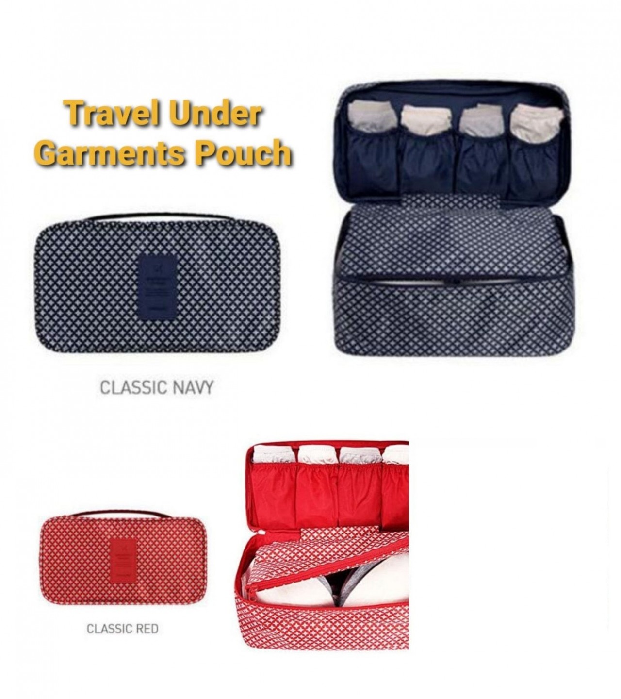 Portable Pouch Bag Storage Organizer Travel Bag Ladies - Multi