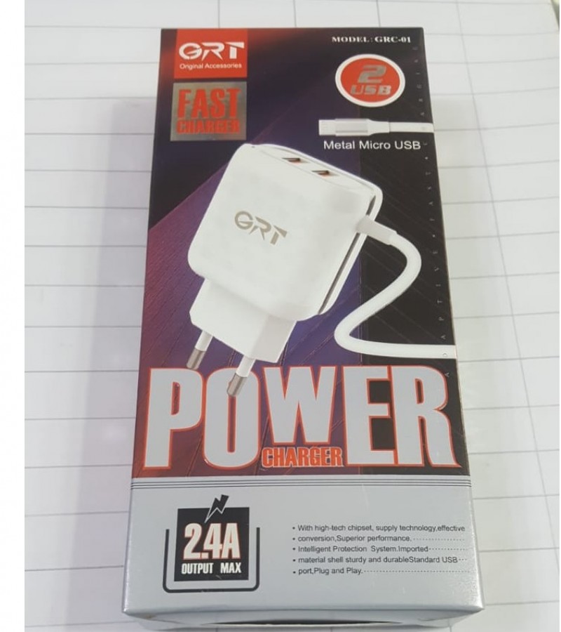 Power Fast Charger with two ports 2.4 Max output