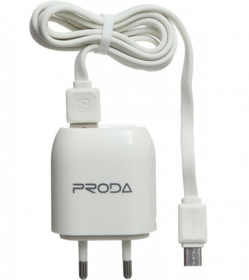 Proda RP-U21 Wall Charger 2.1A With Cable - White