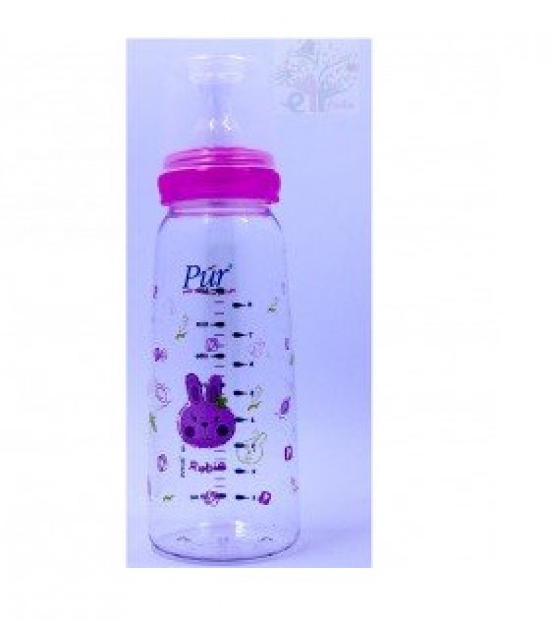 Pur Large Straight Side Feeding Bottle - Volatile And Nitrosamine Safe - 1107