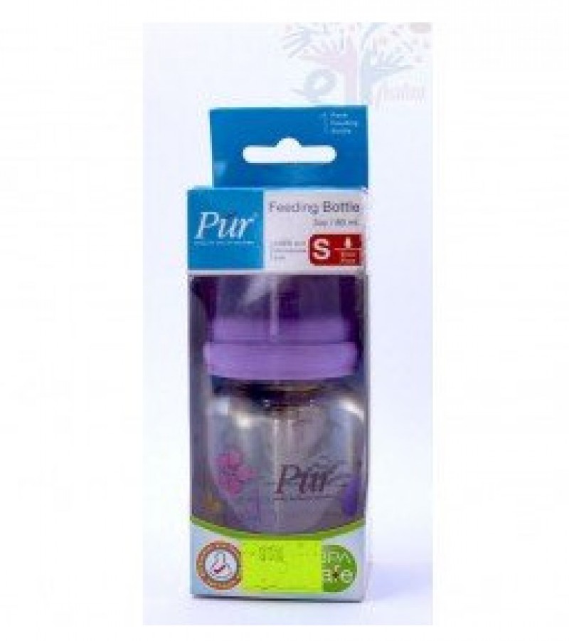 Pur Small Feeding Bottle For Babies - Bpa Free - 80ml