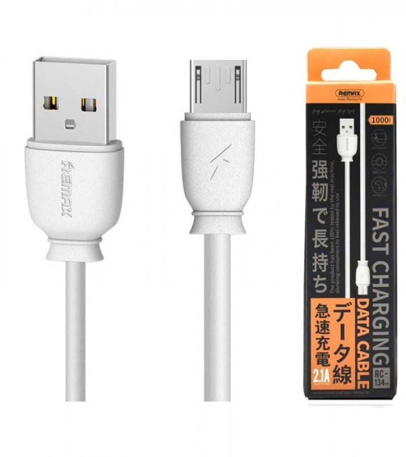 RC-134m Suji Fast Charging Micro USB Data Cable 1M for Android -White