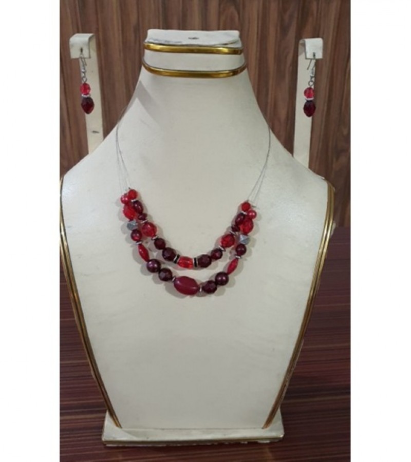 Read Pearls Necklace & Earrings