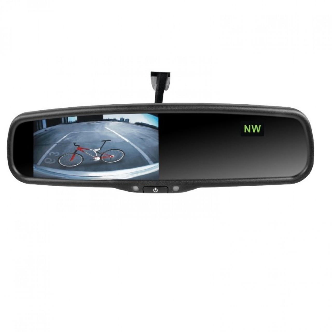 Rear View DVR Mirror Parking Camera With Sensors