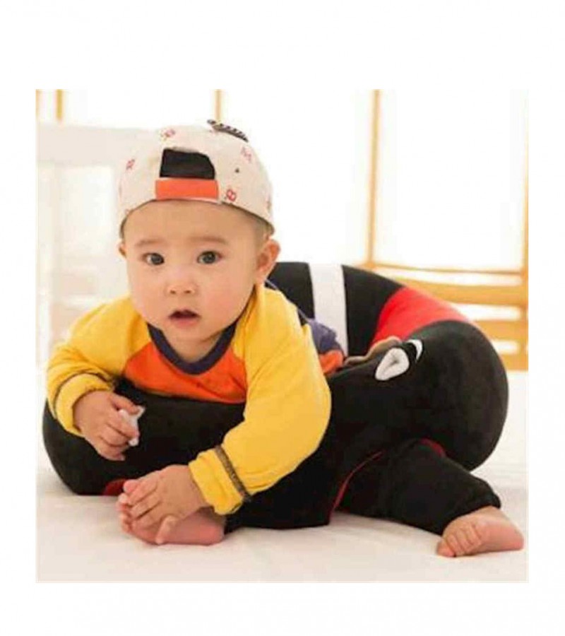 Red And Black Baby Sofa Floor Seat Sit Up Soft Cushion Support Chair Sofa Plush Pillow