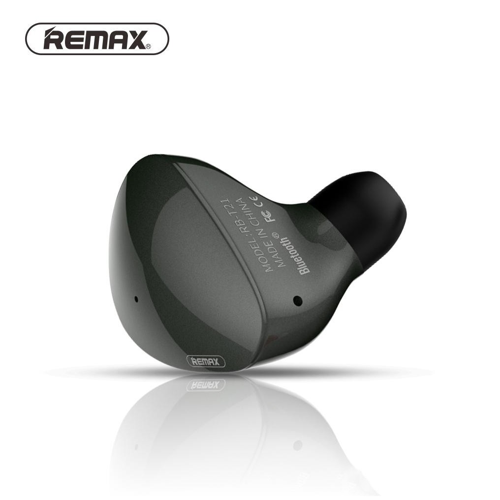 Remax Bluetooth RB-T21 Wireless Mini Single Side Earphone - Black