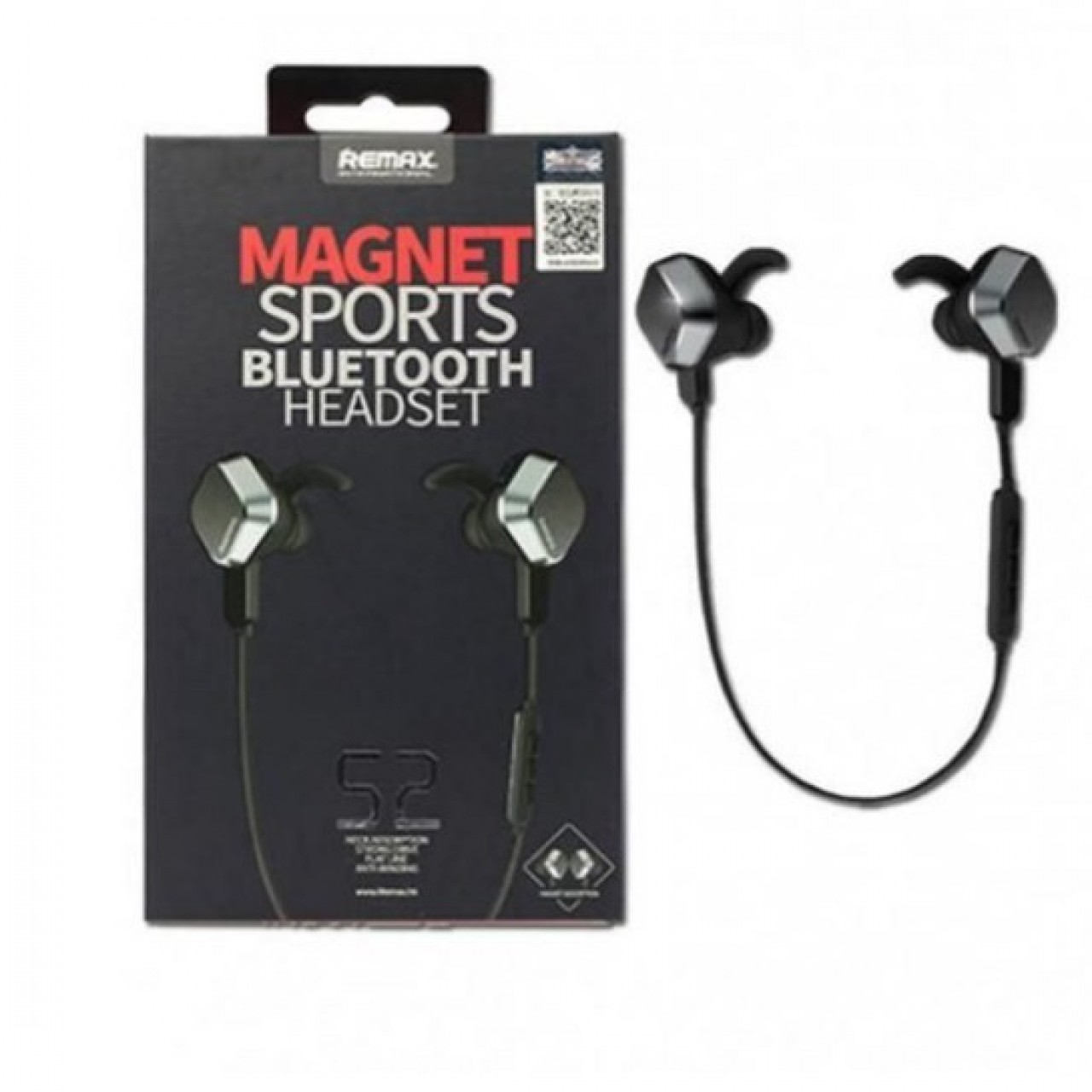 Remax RB-S2 Sports Magnet Bluetooth Headset - Black