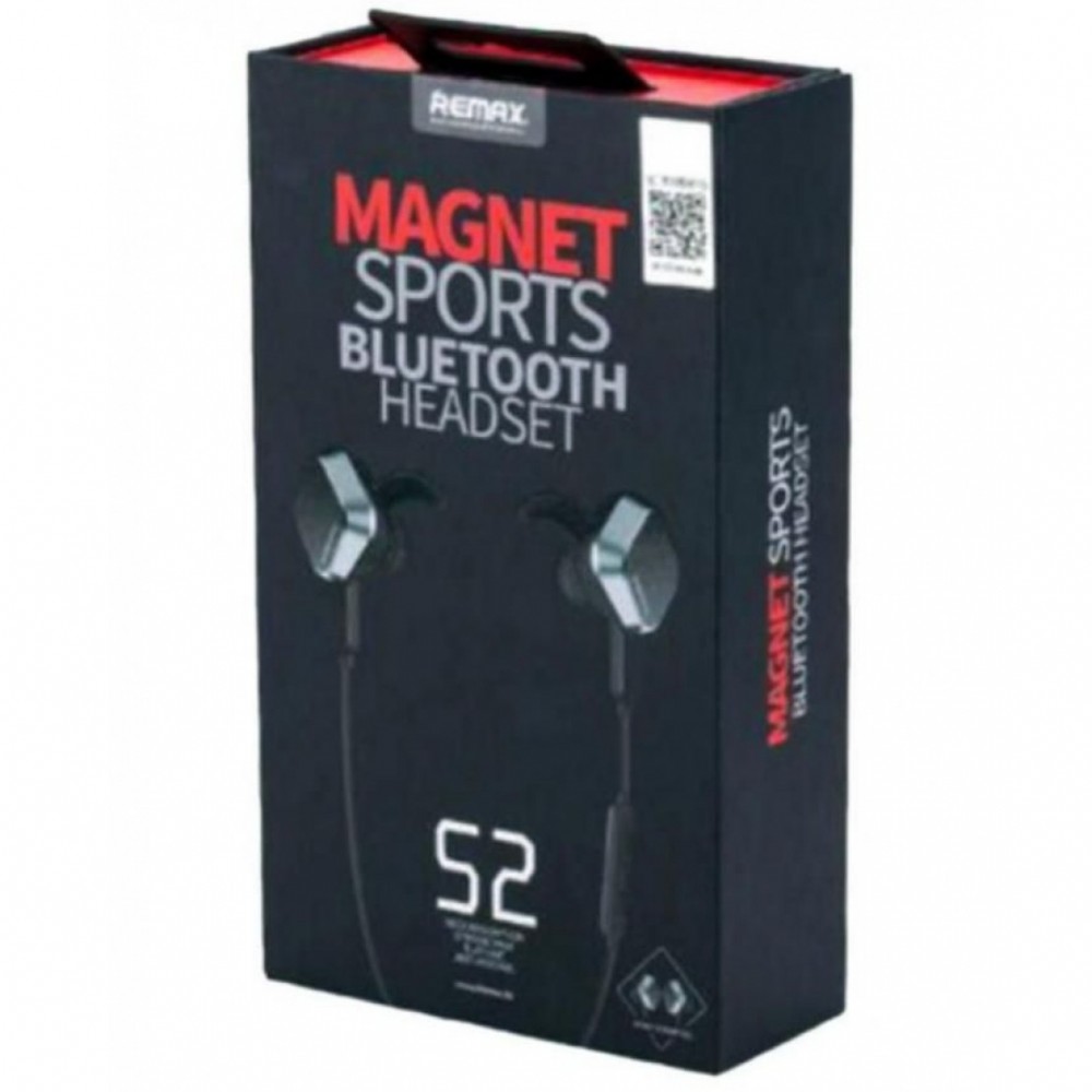 Remax RB-S2 Sports Magnet Bluetooth Headset - Black