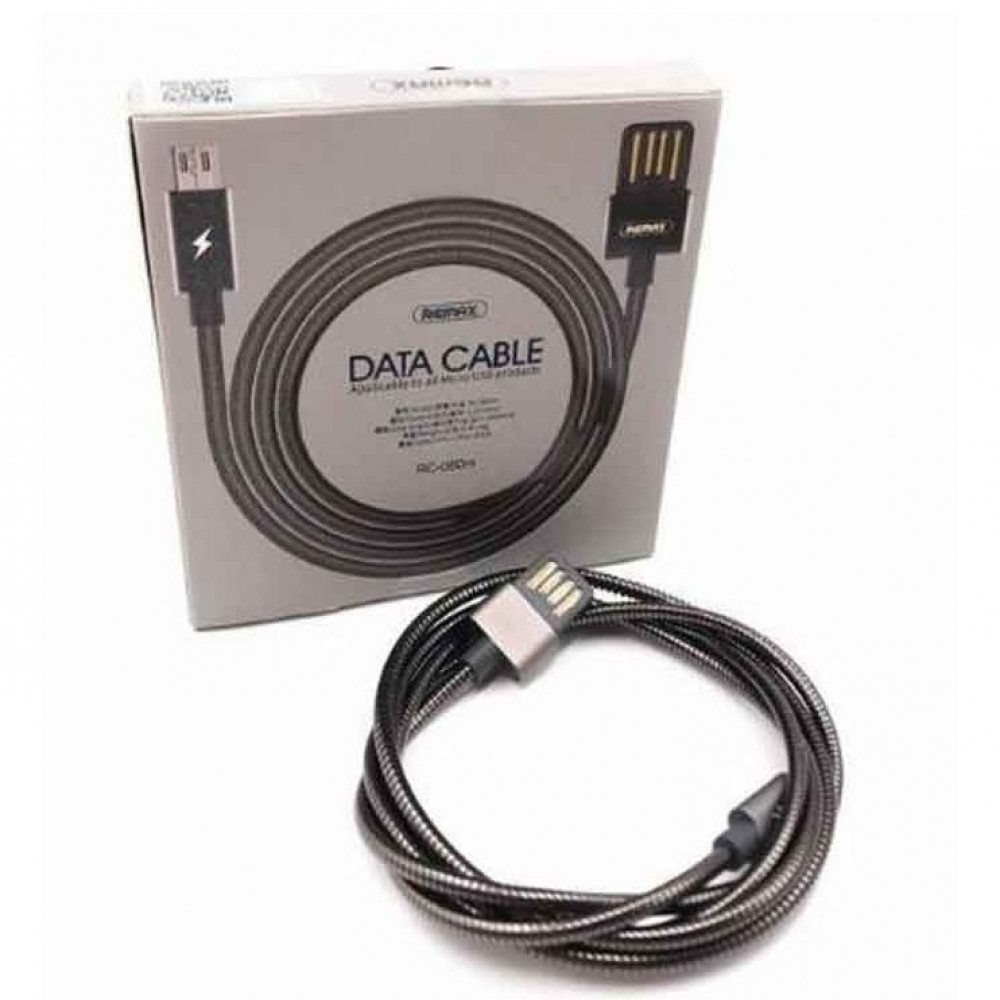 Remax RC-080m 1M Micro USB Data Sync & Charging Cable - Black