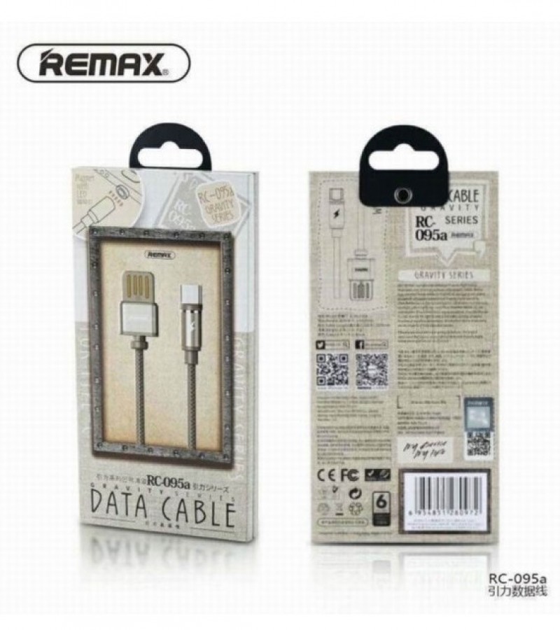 Remax RC-095m Gravity Series Micro USB Data Cable for Android - Black