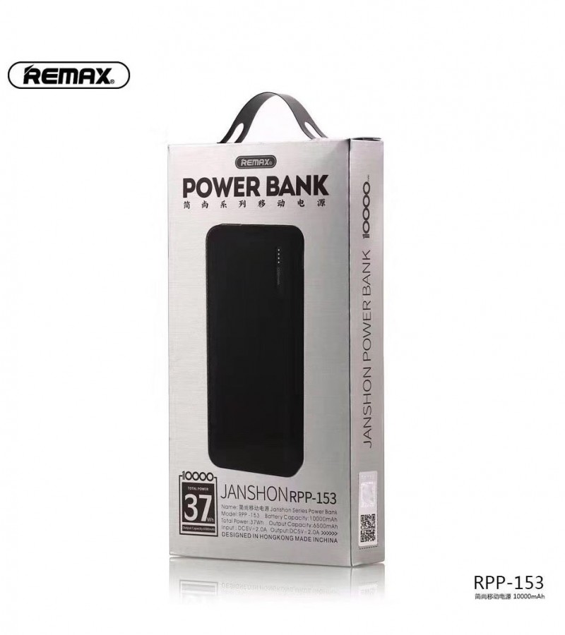 REMAX RPP-153 SLIM POWER BANK 10000MAH 2 INPUT USB