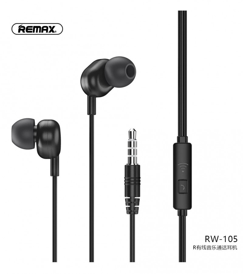 Remax RW-105 New Music Earphone With HD Mic