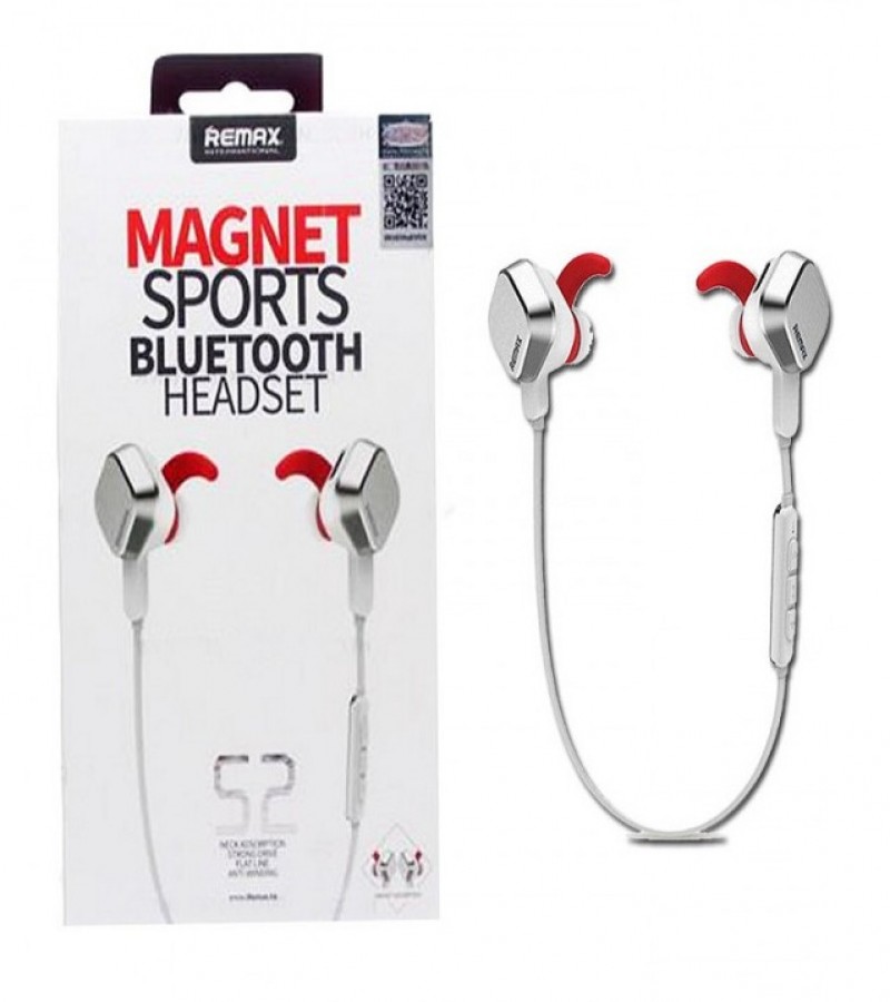 Remax S2 Magnet Sports Bluetooth Handsfree - White
