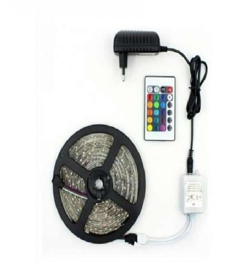 RGB Remote Control Led Strip Light - Complete Kit With 12V Adapter
