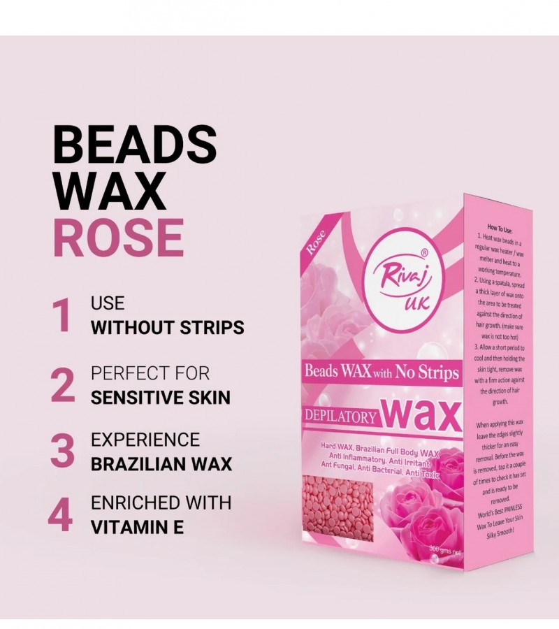 Rivaj UK - Beads Wax (Rose) 150 gms