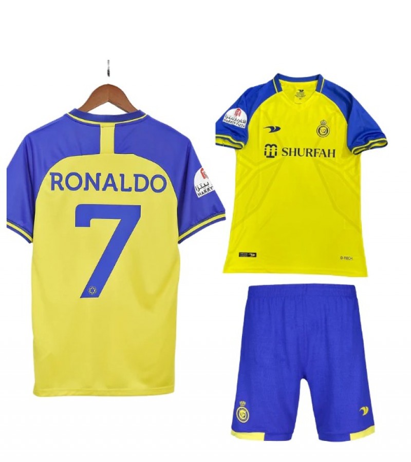 Ronaldo Al Nassr Home Kids Kit