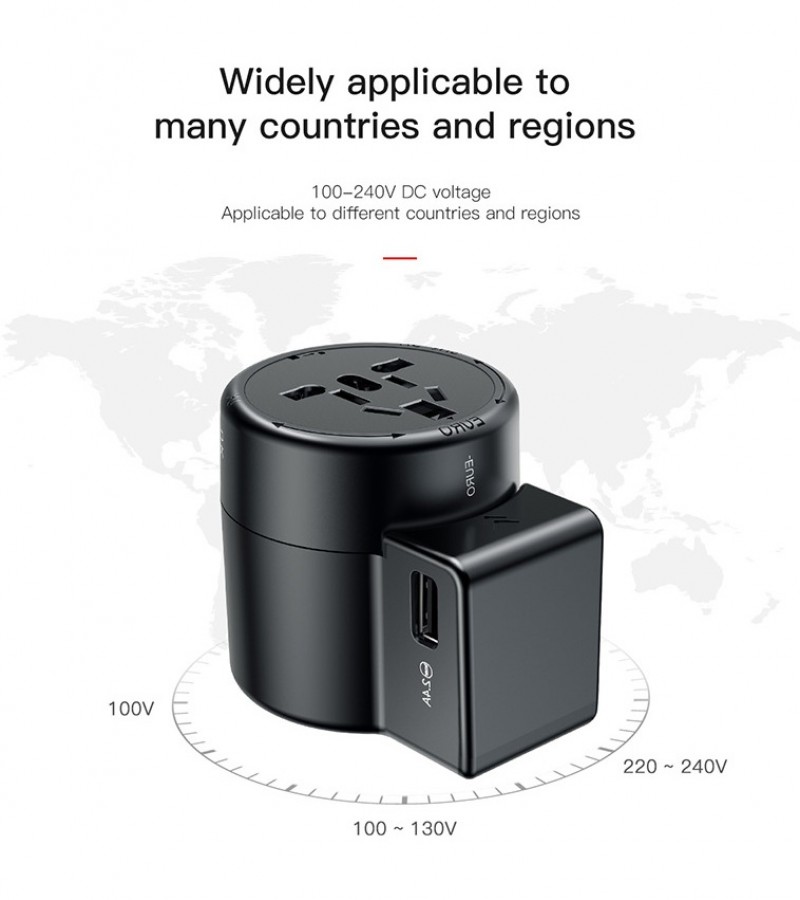 Rotation Universal Charger and socket. 2.4A Dual Output