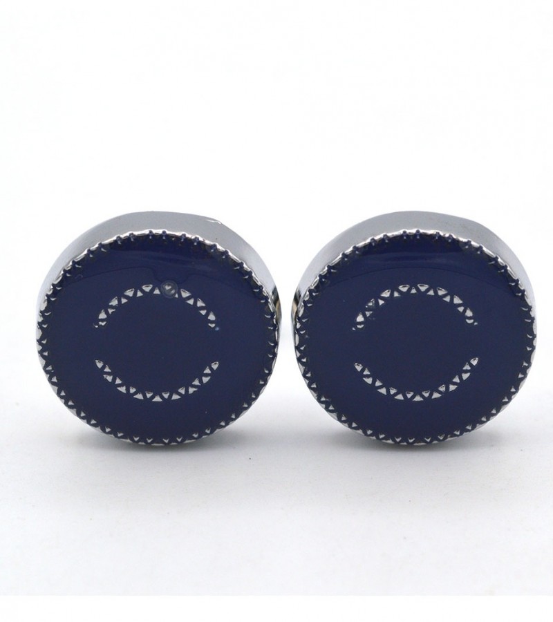 Round Blue Cufflinks  MC1685