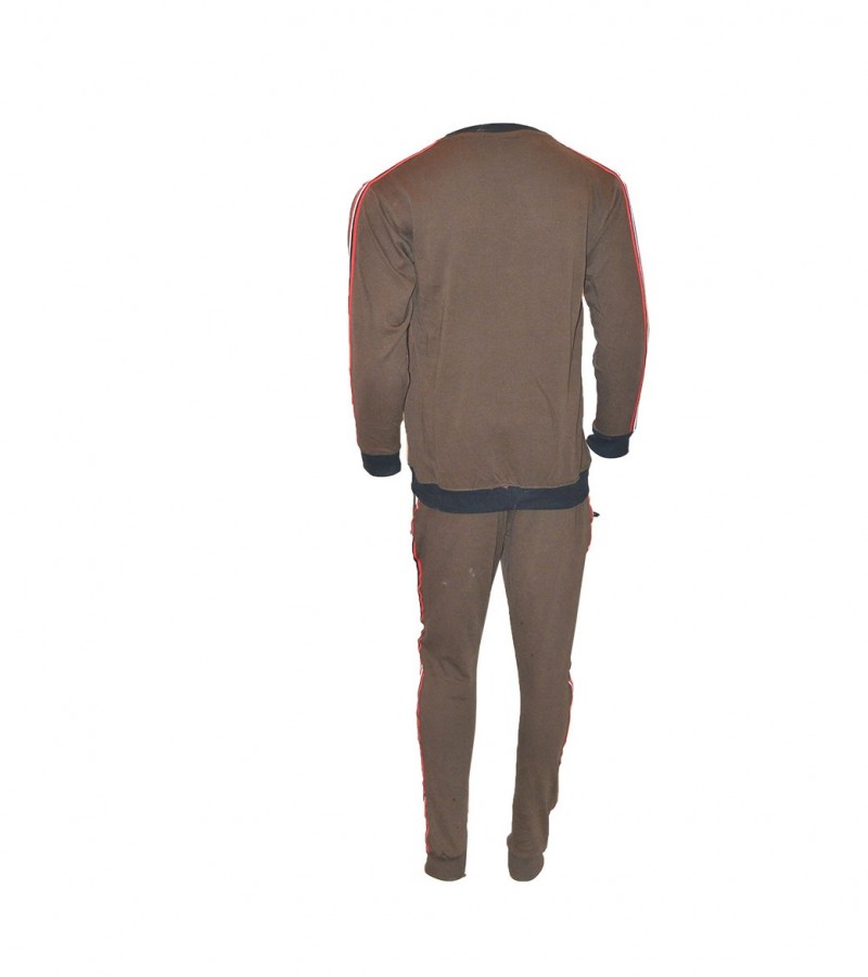 Round Neck Brown Track Suit For Mens  Round Neck Brown Track Suit For Mens